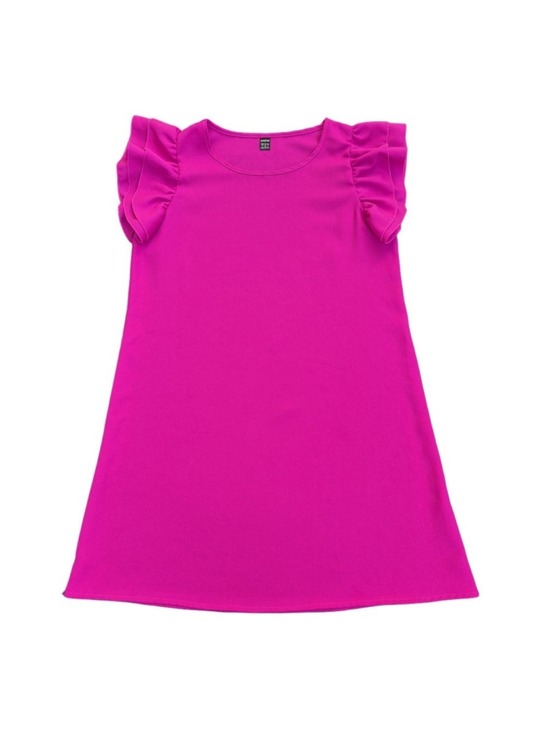 SHEIN Dresses & Skirts - Women's SHEIN Fuchsia Ruffle Sleeve Mini Dress Size 6